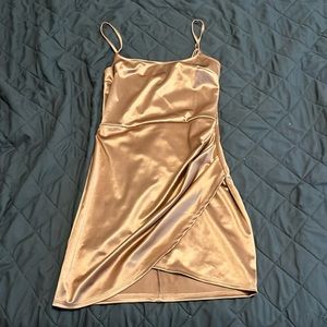 Blue blush pink dress